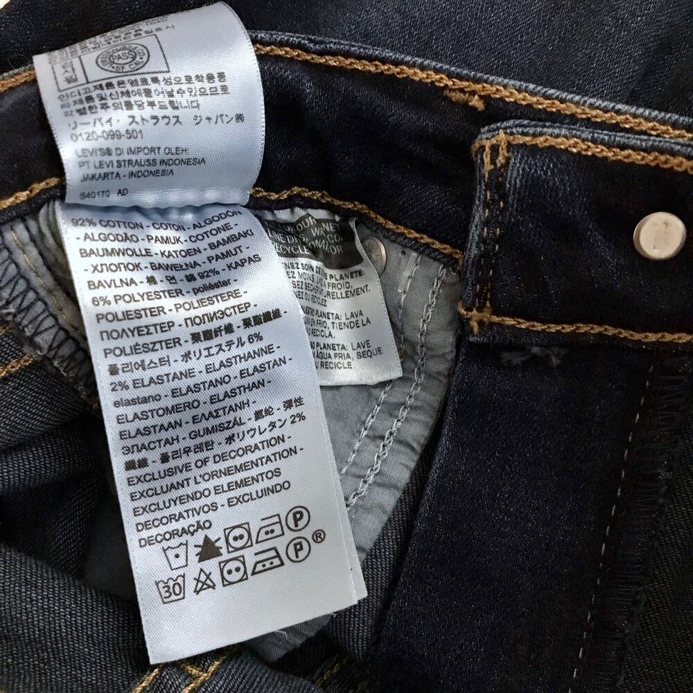 Levi's NWT 721 High Rise Skinny Ankle Jeans Women 00/24 - Picture 8 of 9